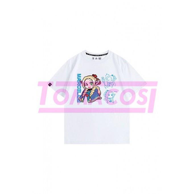 ダンジョン飯マルシルドナトーTシャツコスプレ周辺 男女兼用 子供サイズ可 ダンジョン飯マルシル シャツ キャラクターアニメ キャラ プリント オリジナルアニメキャラオーダーメイド可